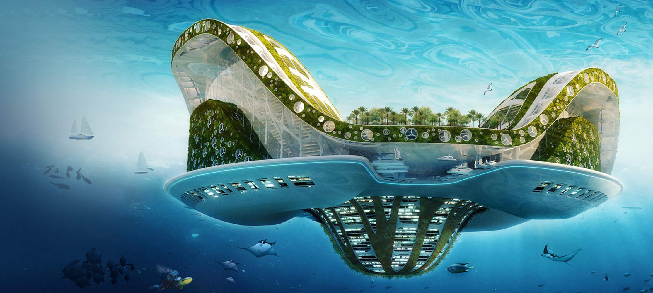 Город будущего под под водой